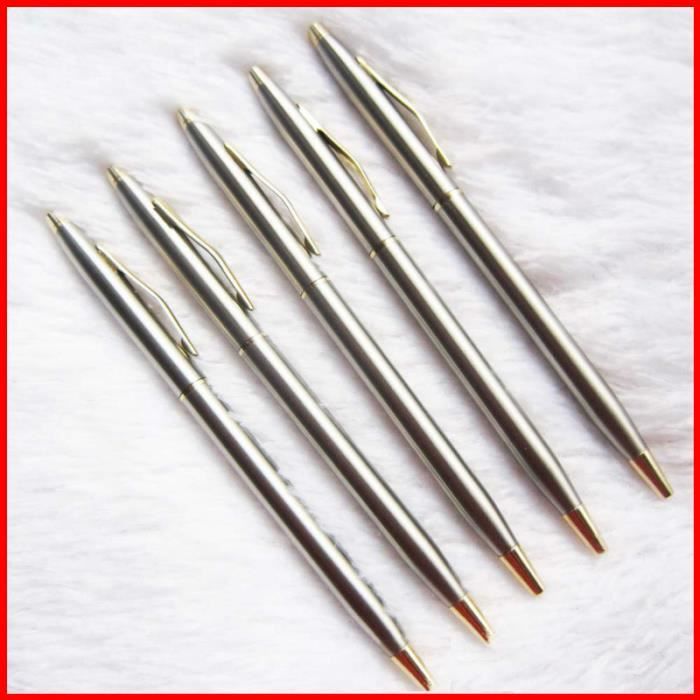 Lot De 6 Passants Pour Stylo En Métal Et Cuir PU - Clips Pour Carnet, Agenda, Planificateur - Argent/Noir Et Marron Doré