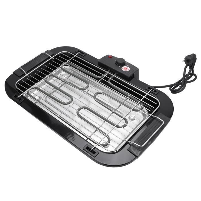 Gril électrique sans fumée pour barbecue électrique, plaque de