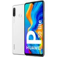 Huawei P30 Lite Smartphone débloqué 4G (6,15 pouces - 128Go - Double Nano SIM - Android 9.0) Blanc nacré [Version Française]-1