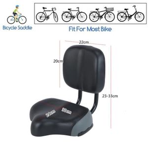 Tapis De Selle Cuir Pour Tricycle Adulte - Large, Confortable Avec Dossier, Noir/rouge, Neuf