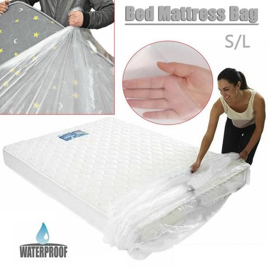 3 Housses De Protection Pour Matelas Double - Polyéthylène 300 Microns, Anti-Poussière, Eau - Déménagement, Stockage