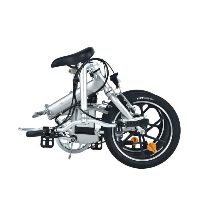 Guidon de vélo électrique pliable de 35,6 cm avec rehausseur