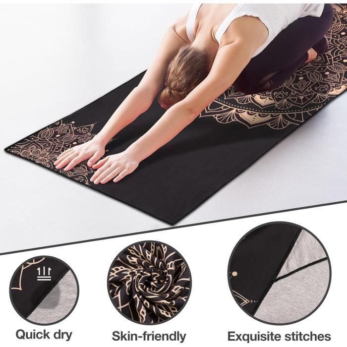Serviettes antidérapantes yoga