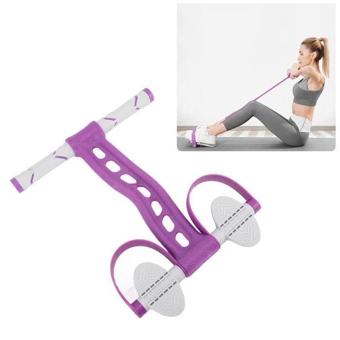Bandes De Résistance Fitness – 4 Tubes Avec Pédales Et Poignées – Pour étirement, Musculation, Perte De Poids - 12