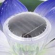 VGEBY Lumière flottante de lotus Lumières de piscine solaires pour bassin LED Lampe flottante étanche à fleur de lotus à-2