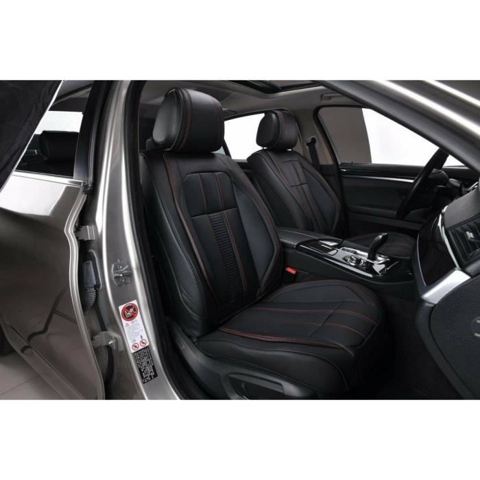 Housses de sièges avant sur mesure Peugeot 307 CC Simili cuir blanc