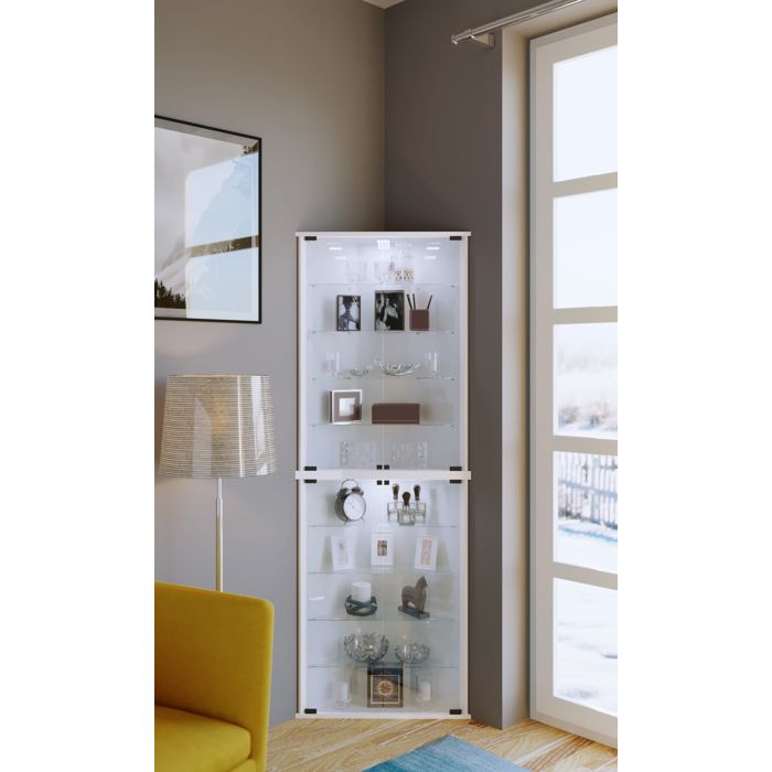 Vitrine haute sur socle avec éclairage - MUS/120S – Sarazino Vitrines Vitrine haute sur socle avec éclairage - MUS/120S – Sarazino Vitrines