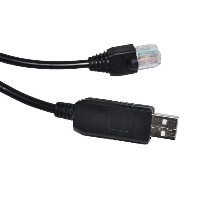 Câble USB Vers RJ45 FTDI – Série RS232, Rollover, 1,8 M, Compatible Cisco, Avec Puce FT232RL – Pour Windows, Mac, Linux