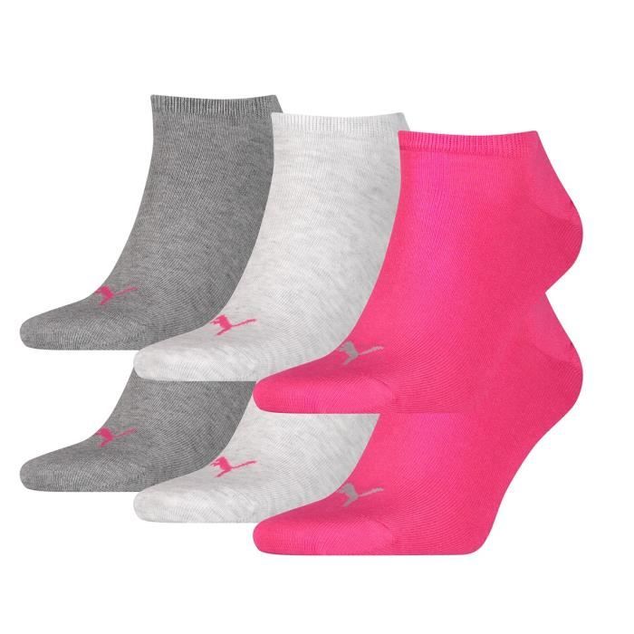 Chaussettes Femme PUMA Socquettes SNEAKER Tige Courte Pack de 3 Paires asst 656 SNEAKER Pack de 3 paires asst 656 sneaker Cdiscount Pret a Porter