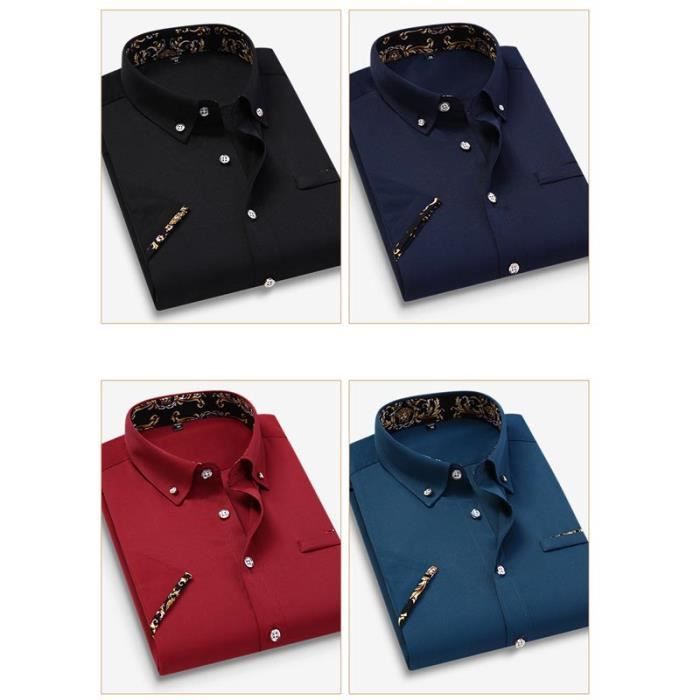 UHouse Chemise Hawaienne Homme Vêtements Manches Courtes Ete