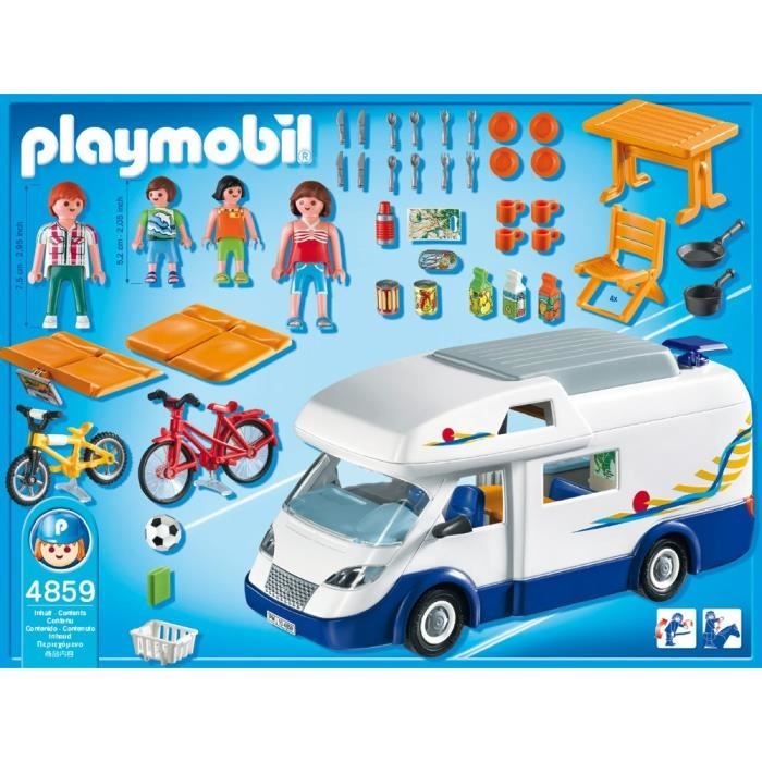 PLAYMOBIL 4859 Grand Camping-Car Familial - Cdiscount Jeux - Jouets