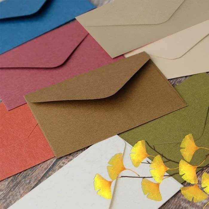 UMCHU Enveloppe Petit Format,Mini papier kraft Enveloppes,enveloppes  classiques,pour cartes de vœux, cartes d'invitation[S499] - Cdiscount  Beaux-Arts et Loisirs créatifs
