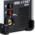 STAHLWERK MIG 175 ST IGBT - MIG MAG Machine à souder au gaz inerte avec 175 A, fil fourré FLUX, avec soudage manuel MMA, blanche,-3