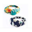 10 pièces Bandeau,Coton Floral Imprimé Turban Cheveux Wrap Headband,Cheveux élastique pour Femme Cheveux Accessoire-3