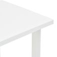 Table de jardin - VIDAXL - Blanc - Rectangulaire - 80x75x72 cm - Plastique - Résine-3