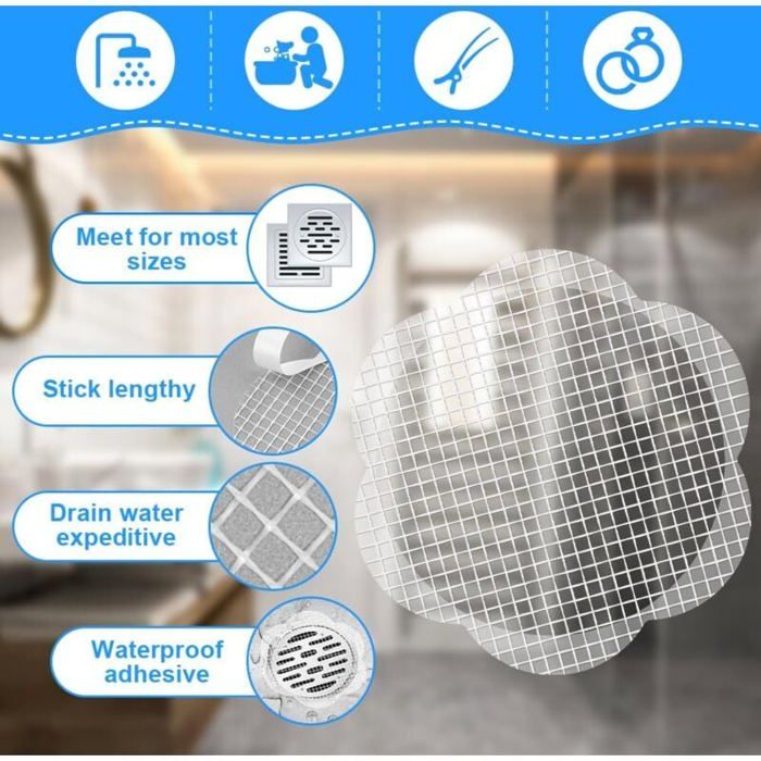 Operitacx - 3 Pièces Récupérateurs De Cheveux En Silicone Pour Douche Et évier - Anti-bouchage, Facile à Poser