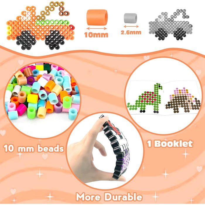 Jeu de perle á repasser,Mini perles à fusibles Hama pour enfants,perles