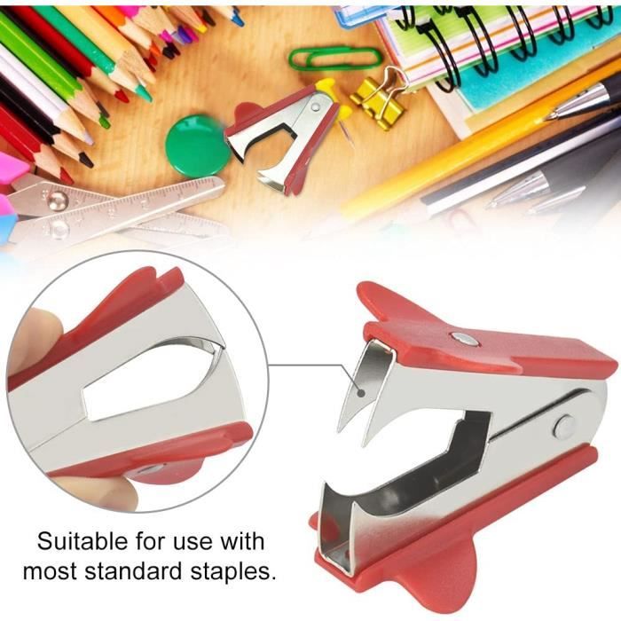 Dégrafeur Manuel à Ressort - Rose - Pour Bureau, école, Maison - Compact Et Léger (3 Oz) - Enlève Les Agrafes Sans Abîmer Le Papier