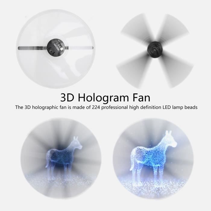PAR- Projecteur holographique LED 3D Y27 Ventilateur d'affichage