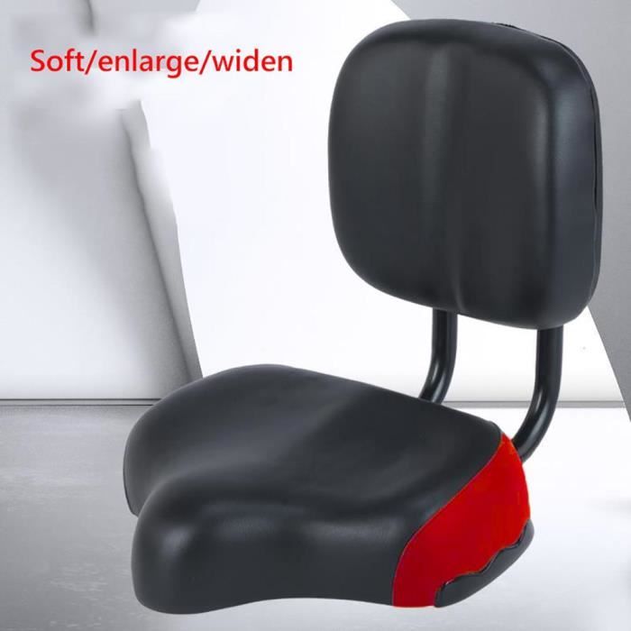 Selle De Vélo Avec Dossier Réglable – Confortable Et Universelle – Pour VTT, Tricycle – Charge Max 100 Kg – Couleur Gris/Noir/Marron