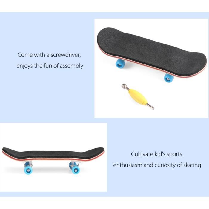 Mini Skateboard En Bois Pour Doigts – Jouet D'entraînement Coordination – Design Compact, Couleur Aléatoire – Pour Enfants Et Adultes