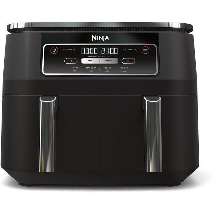Friteuse sans huile NINJA - Foodi AF200EU - Capacité 7 6L - Double cuve - 4 programmes de cuisson - 2400W