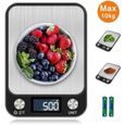Balance Cuisine Electronique Balance de Precision, 10kg/1g Balance de Cuisine de Haute Précision, Tactile Sensible Écran LCD-0