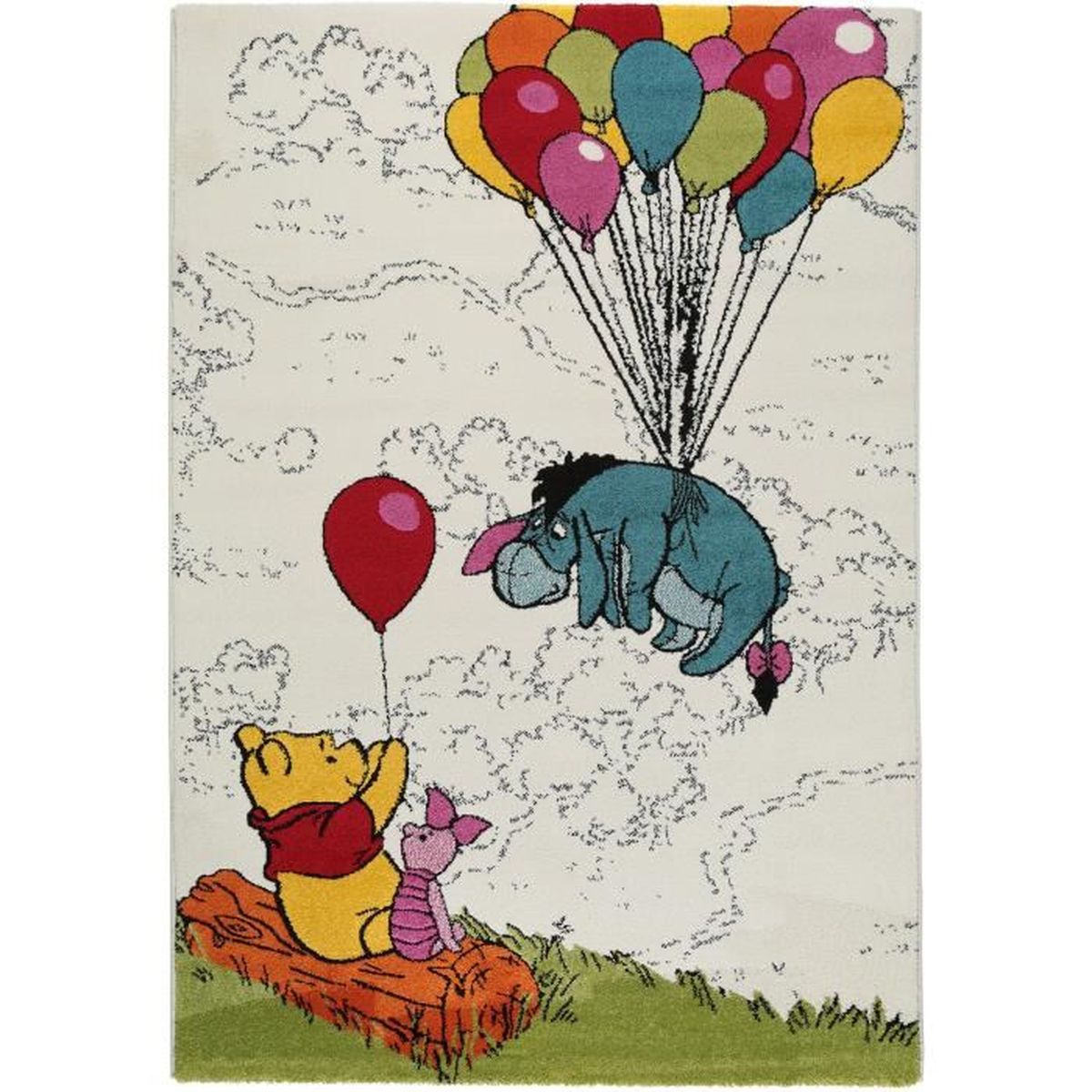Disney Tapis Enfants Winnie L Ourson Beige Multicouleur 80x150 Cm Tapis Pour Chambre D Enfants Bebe Cdiscount Maison