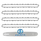 Guide de tronçonneuse - FOLAYA - 40cm - 4 chaînes - Pas 3/8" - Jauge 1,3 mm