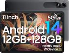 Blackview Tab 90 WiFi Tablette Tactile 10.9" HD+ IPS Android 14 2.4G+5G WiFi, RAM 12 Go ROM 128 Go-SD 2 To 8MP+13MP 8200mAh - Gris