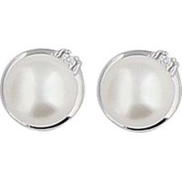 SF Bijoux - Boucles d'oreilles argent 925/1000e OZ perle eau douce  Ø7,5/8 (3,68 g) - (101569)