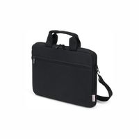 DICOTA Sacoche BASE XX Laptop Slim case Noir pour PC Portable 13"-14.1''  legere polyester fermeture eclair compartiment rembourré é