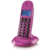 Téléphone sans fil - MOTOROLA - C1001 Violeta - Ecran LCD - monochrome - ID d'appelant - 40 noms et numéros