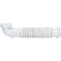 Siphon d'évier extra plat - WIRQUIN - Senzo - Blanc - Simple - 1"1/2 (40x49) - Polypropylène