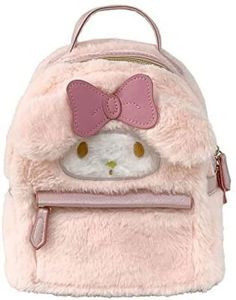 SAC À MAIN Adorable sac à dos à bandoulière My Melody Kuromi pour filles, Mini sac à dos Anime mignon en PU, sac à bandoulière pour enfant