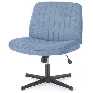 CHAISE HAUTE  Chaise de bureau sans roulettes - Vanity chair - Sans bras - Pour bureau à domicile - Chaise de bureau large - Ergonomique