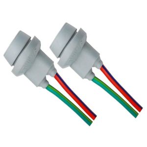 lot de 2 Douille connecteur adapter plug culot Prise T10 W5W caoutchouc dur