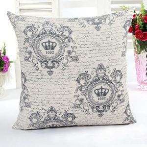 Lettre L Floral Couronne Alphabet Linge Housse de Coussin Oreiller-fleurs