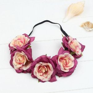 Large Violet Chaîne Dorée Rose Fleur Guirlande Bandeau Cheveux Couronne Festival 2919 Large Violet Chaîne Dorée Rose Fleur Guirlande Bandeau Cheveux Couronne Festival 2919