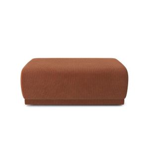 POUF - POIRE Pouf carré en velours côtelé terracotta BAÏTA NOVA