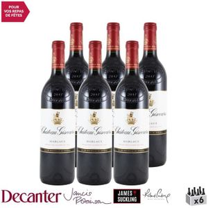 VIN ROUGE Château Giscours Rouge 2018 - Lot de 6x75cl - Vin 