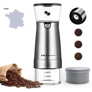 Moulin à Café Électrique H.Koenig GRD830 - Broyeur à Grains Professionnel, 16 Niveaux De Mouture, 400g Capacité