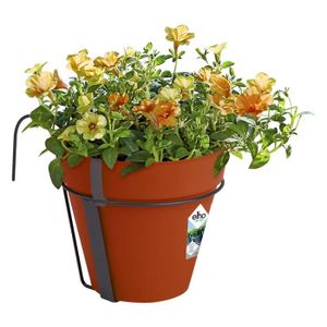 JARDINIÈRE - BAC A FLEUR Pot de fleurs rond pour balcon 20 x 28 cm Jardiniè