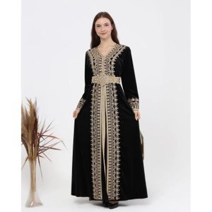 DJELLABA – CAFTAN – TAKCHITA caftan RIM blanc dore brode takchita abaya karakou grande taille robe dubai oriental