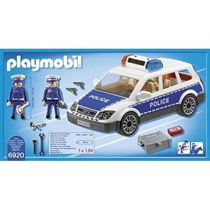 VÉHICULE CIRCUIT Voiture de police Playmobil avec gyrophare - Modèl
