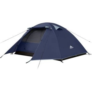 TENTE DE CAMPING Tente 2-4 Personnes Camping, 4 Saison Imperméable 