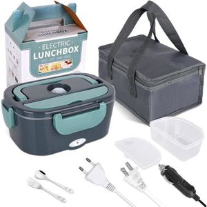 chauffe-plats 12 V,Four portable, sac à déjeuner avec chargement USB pour  micro-ondes portable, doublure en film d'aluminium, boîte à déjeuner  chauffante avec 2 méthodes de chauffage. : : Cuisine et Maison