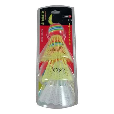 WJMY – Lot De 12 Volants Badminton Nylon 6 Couleurs Vives – Pour Enfants, Débutants, Intérieur Et Extérieur – Têtes En Mousse Et Jupes Amovibles