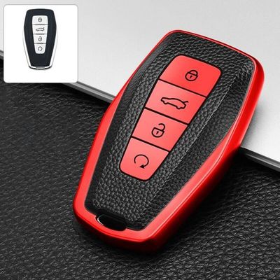 Coque clé,Coque télécommande pour voiture en TPU + PU, etui clés, pour Geely  Coolray Atlas Boyue NL3 Emgrand - Type Red only case - Cdiscount Auto