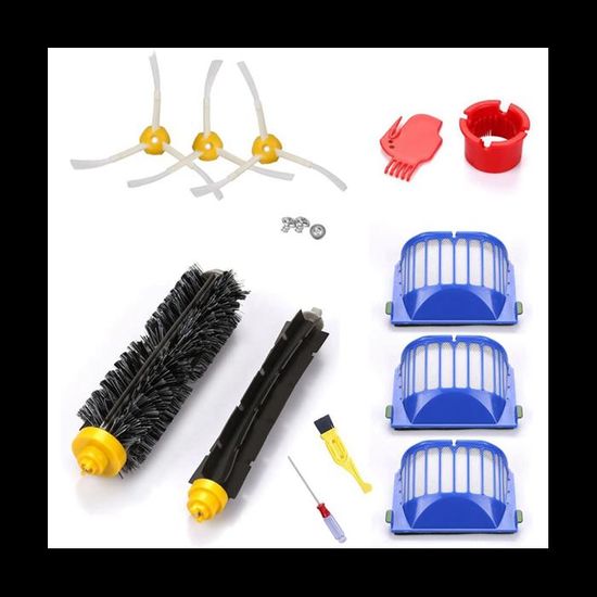 Kit De Rechange Pour IRobot Roomba Série 600 (620, 630, 650, 660) - Brosse Et Filtre - Neuf